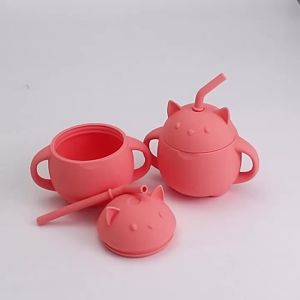 [ Hot Sale Items ] China Shipped Cute Totoro Style Baby Training Cup   Food Grade Silicone Kids Training Cup   Silicone Baby Training Cup k1