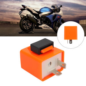 KEVANLY | 2Pin Motorcycle LED Flasher Relay Adjustable Frequency of Turn Signal Blinker Indicator Flasher Relays For Motorbike Accessories