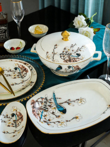 WANYU | Luxury Bone China Dinnerware Set Tableware Combination
