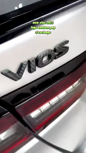 TOYOTA VIOS 2023-2024 Wording Logo Emblem PnP Frame Accessories - Glossy Black / Carbon Fiber