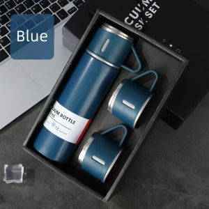 Business Style Thermos Cup 500ml Thermos Cup Stainless Steel Thermal Coffee Mug Vacuum Flask Insulated Hot Water Bottle Gift Set