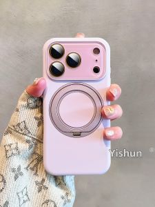 imobile | Liquid Silicone 360 Rotating Phone Stand Full Coverage Protective Soft Shockproof Case