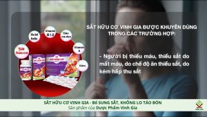 Viên Uống Bổ Sung Sắt Không Lo Táo Bón - Sắt Hữu Cơ Vinh Gia Giảm Thiếu Máu (Dùng Cho Mọi Lứa Tuổi)
