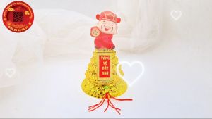 Tháp vàng thần tài có đèn led sang trọng - TỎI CÁT TƯỜNG