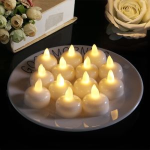 Led Floating Candle Bath Bathtub Decoration Bright When in Water Waterproof Candle Water Decoration Smoke-Free Candle Light