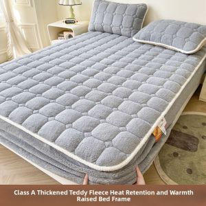 NAIYOUCHENG | Flannel Milk Velvet Bedding Set Mattress Cover