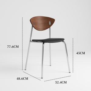 Retro Wooden Backed Dining Chair Designer Minimalist Bird Chair French Style Small Space Wabi-Sabi Aesthetic Home Furniture