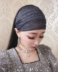 Wide Edge Hairband Breathable Mesh Short Hair Face Wash Headwear Popular Internet Celebrity Hair Accessories Fashionable European Style