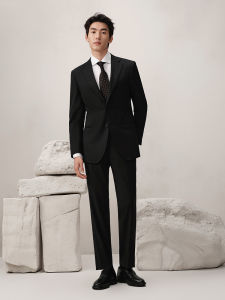 Half Linen Lined Pure Wool Groom Wedding Suit for Formal Business Suits