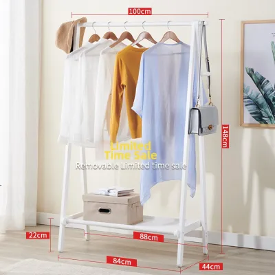 Space-Saving Floor Standing Clothes Rack