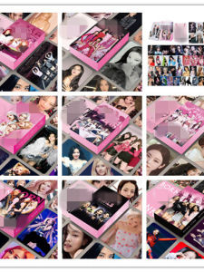 55 Postcards Small Cards BP World Tour Z Updated Powdered Ink Contemporary Person Pattern Paper Material Creative Cultural Gift