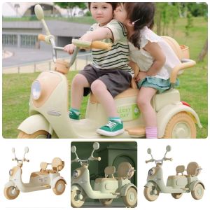 Xe máy điện  đôi vecpa cỡ lớn có 2 động cơ - Xe máy điện trẻ em cao cấp VESPA Q618 cho bé 2-8 tuổi VÀ xe máy điện trẻ em mẫu mới 1 động cơ 618/Q518/3288