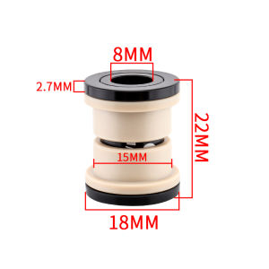 MUQZI | MUQZI MTB Rear Shock Bushing Bike Rear Suspension Shock Absorber DU Bushing ID 8mm OD 12mm 22 24 25 30 32 44 50 52 54 68mm
