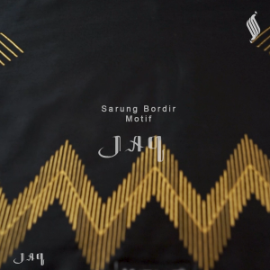 Katsae - Sarung Bordir Jabal Abu Qubais (JAQ) 100% Timbul Sarung Pria Dewasa Sarung Sholat Warna Navy