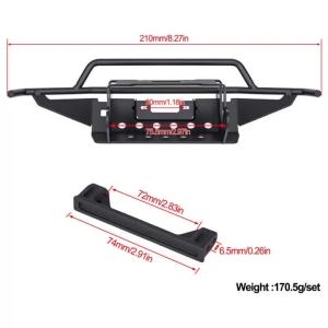 Upgrade Parts Stainless Steel Tube Front Bumper with Mount for 1 10 Traxxas TRX4 NEW Bronco RC Crawler Car