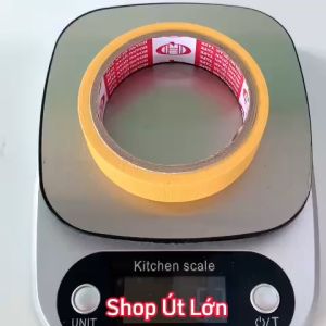 1 Cuộn băng keo simili màu vàng rộng 2.4cm dài 12 mét lõi giấy 3mm giá tại xưởng