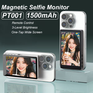Phone Selfie Monitor Screen Wireless Magnetic Mount Vlog Phone Rear Camera Selfie WiFi Bluetooth Connection for Selfie Live