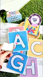 【英文闪卡•字母习写卡 English Flashcards】英语识字卡 Kad Imbas｜适合4-8岁｜幼儿园学习 Preschool Learning