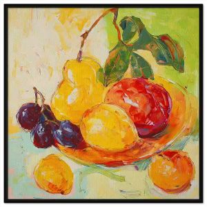 Tranh tĩnh vật hoa quả. Tranh treo tường dán tường sơn dầu tranh trí canvas. CGI-1489