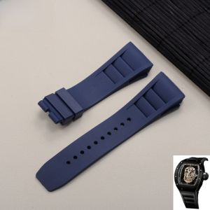Richard Miller Silicone Strap Substitute Richard Tape Accessories Men Watch Band Men 25mm