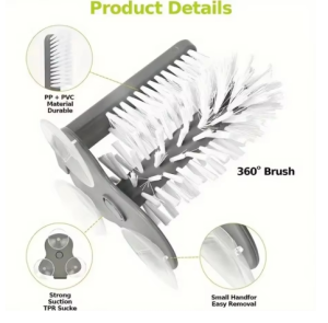 Sink Water Bottle Cleaning Brush Glass Cup Brush Goblet Mugs Cleaner Strong Suction Lazy Clean Brush Cup Glass Bar Kitchen Tools