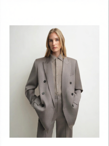 Acetate Wool Double Breasted Peak Lapel Classic Smoking Suit