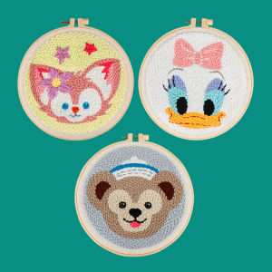 QINGPIN | Cute DIY Handicraft Punch Embroidery and Cross Stitch Kit Wall Hanging and Decor