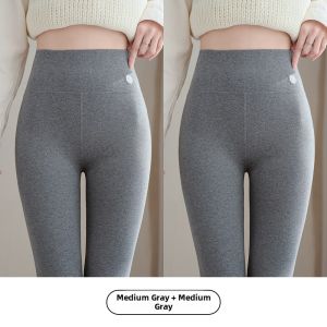 Miiow | Pure Cotton High Waist Slim Fit Thin Autumn Pants Womens Warm Trousers Inner Wear Comfortable Breathable Body Shaping Pants