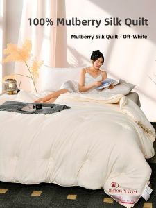 Thickened Silk Cotton Quilt Pure Cotton  Silk Spring Autumn Air Conditioner Student Double Bedding Core Winter Quilt