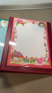 แฟ้มปกแข็ง A4   ห่วงล็อค 3 ห่วงแถมใส้แฟ้ม 20 ชิ้น แฟ้มโชว์เอกสาร  สันกว้าง 4 cm.ใส่ปกหน้าได้ ( 1 เล่ม )