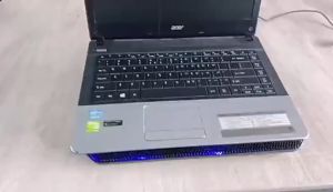 Ready Stock M10B Twin Fan Laptop Cooler Pad Metal Surface 15.6-17inch