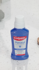 Original Colgate Peroxyl Antiseptic Mouth Sore Rinse - Alcohol Free Mild Mint - 8.45oz