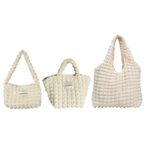 MOJOYCE กระเป๋าสะพายทรงบับเบิลน้ำหนักเบา สำหรับผู้หญิง ดีไซน์นุ่มนิ่ม ทรงกระบอก ความจุเยอะ ใช้ในชีวิตประจำวัน