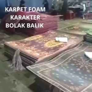 Karpet Foam karakter Motif Bolak-Balik Random Busa Tebal Nyaman Dipakai