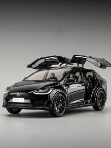 LEO 1:24 Tesla Model X Metal Diecast Alloy Toy Car Model Trucks For Kids Toys Vehicles Hobbies Collectio