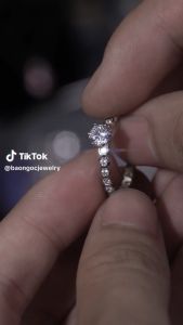 Nhẫn Bạc Nữ S925 Đính Đá CZ Lục Giác Nhẫn Đeo Tay Cho Bạc Nữ Thiết Kế Sang Trọng - N2873 - Bảo Ngọc Jewelry