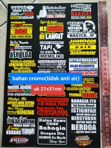 STIKER KATA KATA | STIKER KATA KATA VIRAL | STIKER PACK | STIKER 1 LEMBAR | STIKER CROMO
