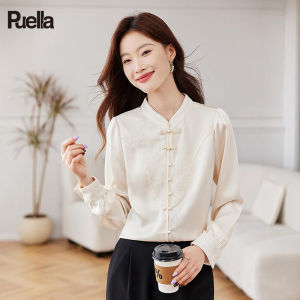 puella | New National Wind Embroidery High-End Womens Shirt