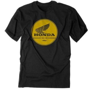 Honda Mens and Womens T-shirts Summer Racing Motorcycle Riding Off-road Enthusiasts Short-sleeved Retro Casual Trendy Tops