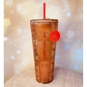 STARBUCKS Ly Cold Cup 24Oz (710ml) 10th VN SOREN GOLD