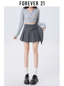 Forever 21 | Irregular Binding High Waist Slimming Pleated Mini Skirt
