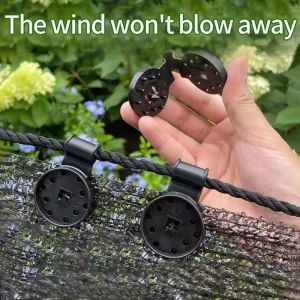 100Pcs Sun Shade Net Clip Garden Tools Greenhouse Shade Cloth Fix Clamp Plastic Grommet Fence Netting Installation Hook Outdoor Tent Hang Expand DIY Tool