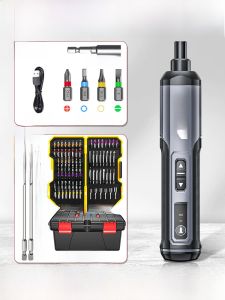 Deli Electric Screwdriver Lithium-ion Mini Rechargeable Home Use Handheld Drill Tool Set with Variable Speed Control