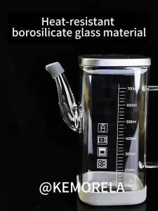 Bình Đựng Dầu Ăn 700ml Chống Rò Rỉ Có Vòi Rót Chính Xác Kèm Thước Đo Dùng Cho Nấu Ăn Làm Salad Nướng BBQ Thân Thiện Với Môi Trường Chất Liệu Thủy Tinh Dùng Cho Dầu Oliu