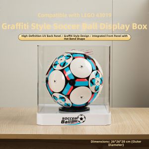 POP BRICKS | Display Box with Light and Dust Cover for Football Moment