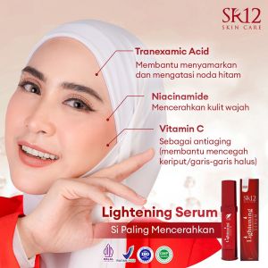 SERUM PEMUTIH SR12 HEMPAS FLEK HITAM / SERUM GLOWING / LIGHTENING SERUM SR12 / MEMUTIHKAN WAJAH ALAMI / BRIGHTENING SERUM