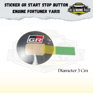 Stiker GR Start Stop Button Engine Fortuner Yaris Original