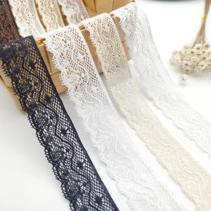 เส้นไหมฝ้ายสีดำ ขอบลูกไม้ วัสดุสำหรับทำเสื้อผ้า DIY สำหรับเด็ก เส้นด้ายบาง ขนาด 2.8/3.2 ซม. แหล่งกำเนิด: จีนแผ่นดินใหญ่