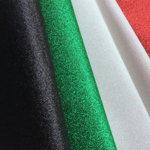 Vải Vải Không Dệt Sáng Bóng Thân Thiện Với Môi Trường DIY Thủ Công Da Tổng Hợp Màu Trơn Hạt Pha Lê Vải Dệt Kim Kiểu Trung Quốc