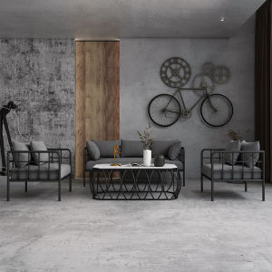 Industrial Style Iron Art Sofa Minimalist Modern Popular Model for Clothing Store Studio Beauty Salon Adult U-Shape Sofa